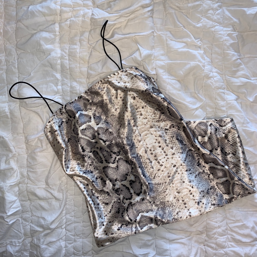 Snake Skin Bodycon Dress
